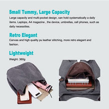 Load image into Gallery viewer, Women's Multi-pocket Shoulder Bag Fashion Cotton Canvas Handbag Tote Purse