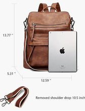 Load image into Gallery viewer, Backpack Purse for Women Fashion Leather Designer Travel Large Ladies Shoulder Bags
