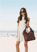 Load image into Gallery viewer, Women Tote Bag Handbags PU Leather Fashion Hobo Shoulder Bags with Adjustable Shoulder Strap