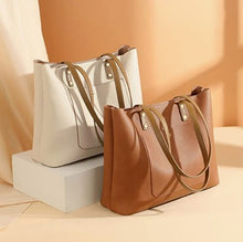Load image into Gallery viewer, Tote Bag For Women Satchel Handbags Organizer 2pcs/set Large Leather Tote Purse and Shoulder Satchel Bag Organizer