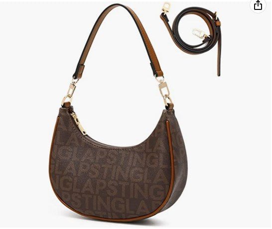 Brown Design Women Small Shoulder Bag Mini Purse Womens Crossbody Clutch Purses 90s Y2k   Bags