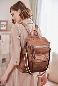 Backpack Purse for Women Fashion Leather Designer Travel Large Ladies Shoulder Bags