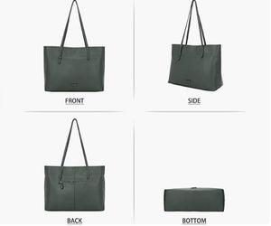 Women's Soft Faux Leather Tote Bag Purse Handbags Wallet Tote Shoulder Bag Purse Large Capacity