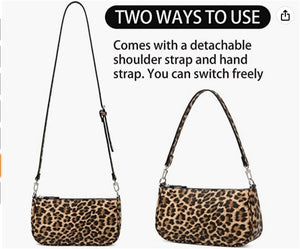 Large Leopard Women Small Shoulder Bag Mini Purse Womens Crossbody Clutch Purses 90s Y2k Bags