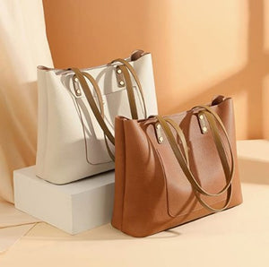 Tote Bag For Women Satchel Handbags Organizer 2pcs/set Large Leather Tote Purse and Shoulder Satchel Bag Organizer