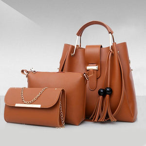 New Handbags With Tassel Wood Beads